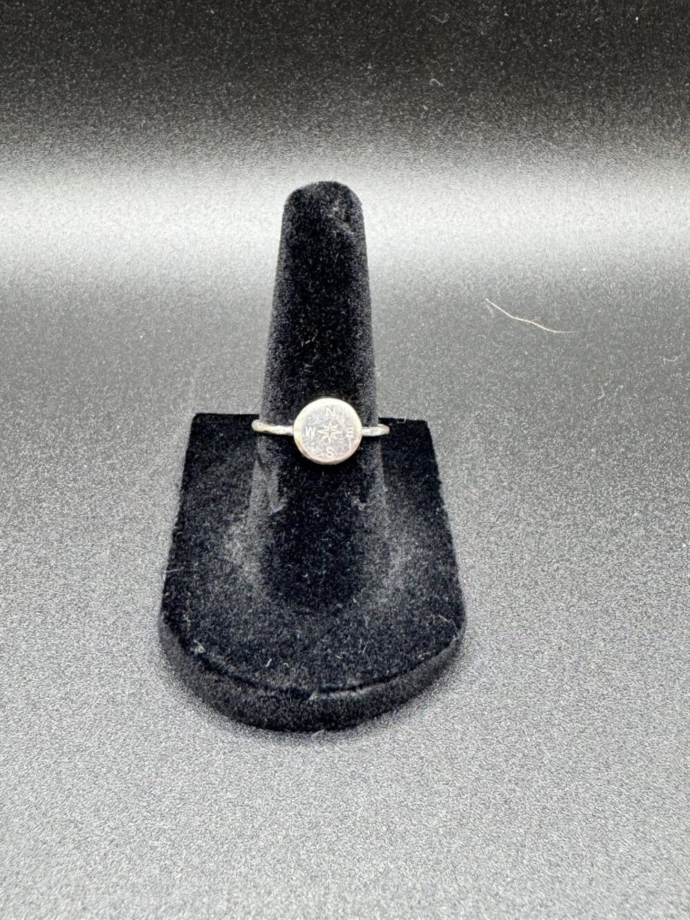 Pura Vida Silver Compass Direction Ring Size 5.5